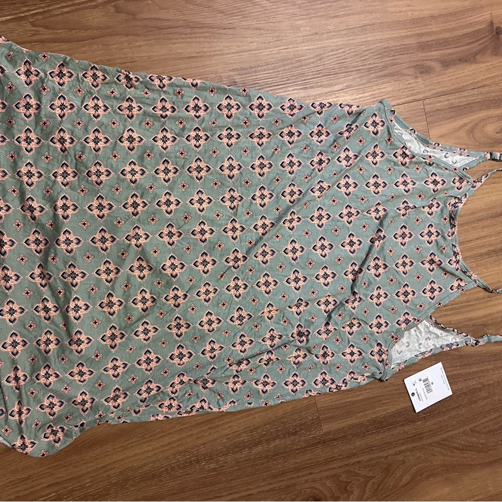 O'Neill Green and Pink Floral Top